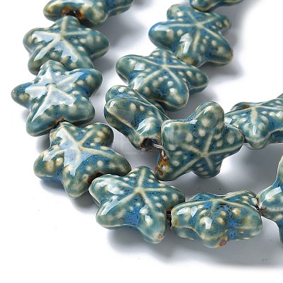Ocean Series Handmade Porcelain Beads PORC-R002-05-05-1