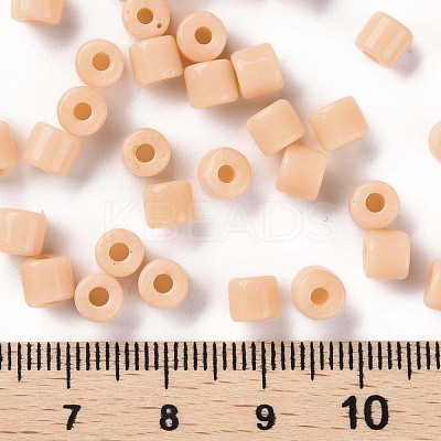 Opaque Colours Glass Round Bugle Beads SEED-S045-001A-A02-1