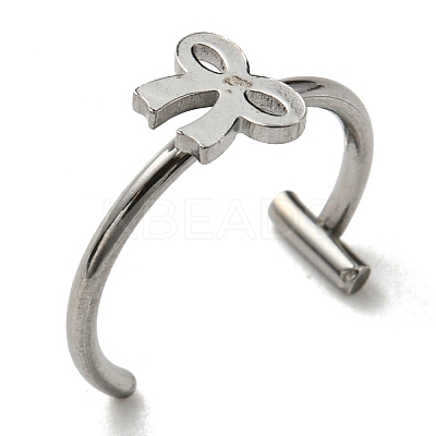 Non-Tarnish 304 Stainless Steel Eyebrow Ring AJEW-H140-03P-1