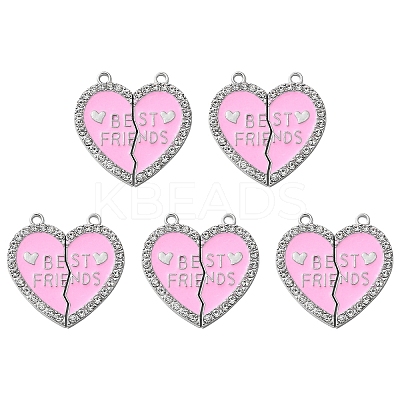 Alloy Enamel Split Pendant ENAM-YW0003-81F-1