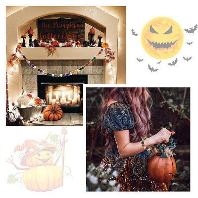 DIY Halloween Wooden Ornaments Making Kits DIY-CD0001-42-1