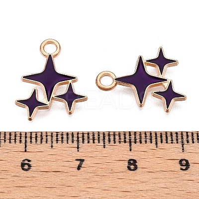 Alloy Enamel Pendants X1-ENAM-T020-38F-RS-1