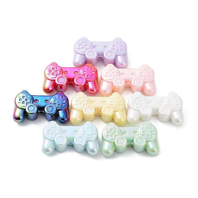 UV Plating Opaque Acrylic Beads MACR-K342-04-1