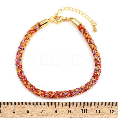 4MM Braided Nylon Cord Bracelets FIND-A057-01G-10-1