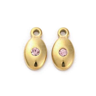 Real 14K Gold Plated 304 Stainless Steel Charms STAS-R005-09G-04-1