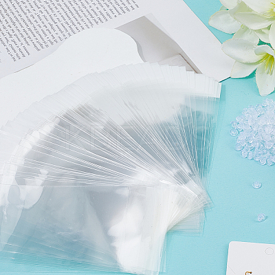 100Pcs Rectangle Paper One Pair Earring Display Cards CDIS-SC0001-14-1
