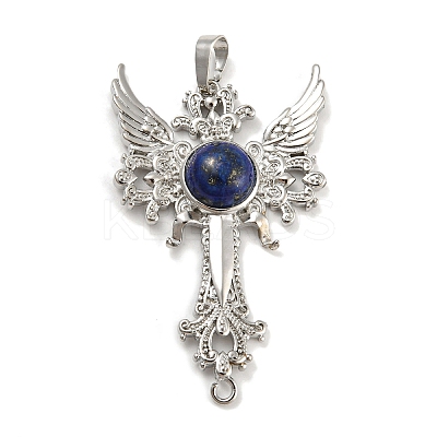 Natural Lapis Lazuli Big Pendants G-G009-01P-10-1