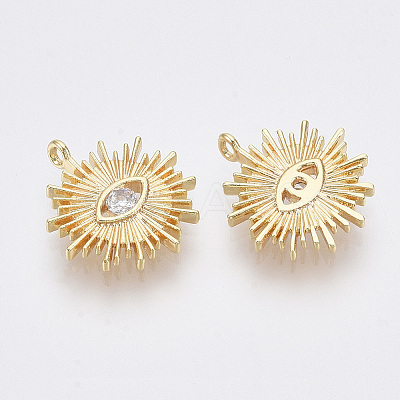 Brass Cubic Zirconia Pendants LS-KK-Q761-51G-NF-1