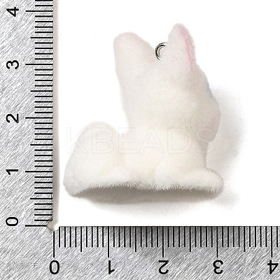 Flocky Resin Pendants LS-RESI-E059-08B-1