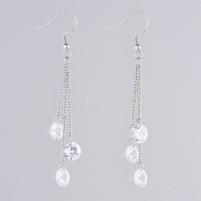 304 Stainless Steel Dangle Earrings EJEW-JE04003-1