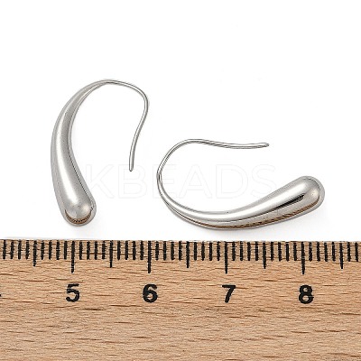 304 Stainless Steel Teardrop Dangle Earrings EJEW-S272-06P-1