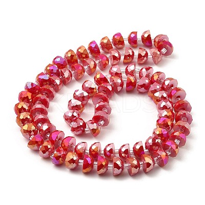AB Color Plate Glass Beads Strands EGLA-P051-02A-B03-1