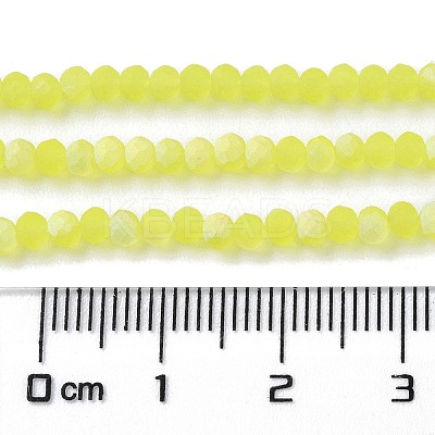 Imitation Jade Glass Beads Strands EGLA-YW0003-19A-25-1