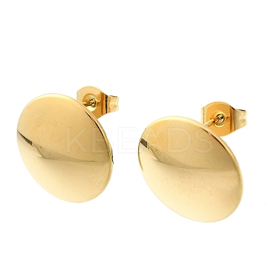 Ion Plating(IP) 201 Stainless Steel Stud Earrings EJEW-K270-06A-G-1