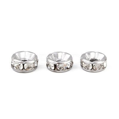 304 Stainless Steel Rhinestone Spacer Beads STAS-N133-02A-01P-1