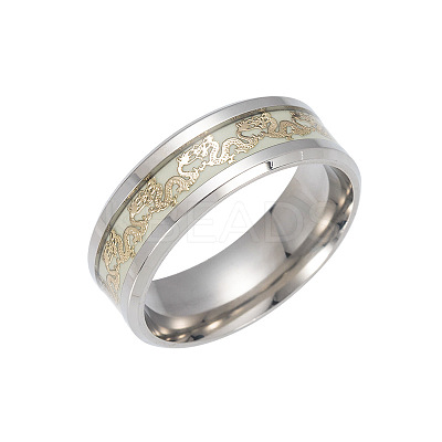 201 Stainless Steel Wide Band Finger Rings RJEW-T005-13-04-1