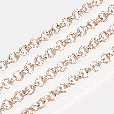 Soldered Brass Coated Iron Rolo Chains CH-S125-08A-RG-1