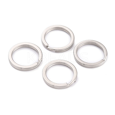 Non-Tarnish 304 Stainless Steel Split Key Rings STAS-H153-01D-P-1