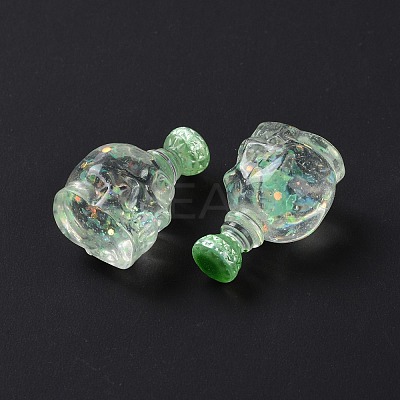 Dummy Bottle Transparent Resin Cabochon RESI-E025-04B-1