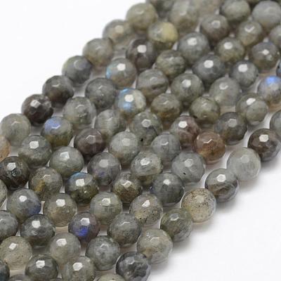 Natural Labradorite Beads Strands G-P322-30-6mm-1