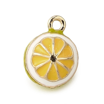 Alloy Enamel Charms ENAM-D303-07G-07-1