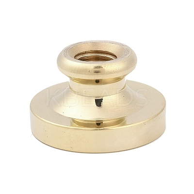 Golden Tone Crown Initial Wax Seal Brass Stamp Heads AJEW-A065-01Z-1