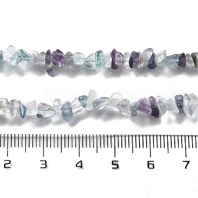 Natural Supper 7 Rutilated Quartz Chip Beaded Necklaces for Men Women NJEW-G159-01P-1
