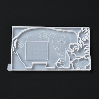 DIY Elephant Photo Frame & Grass Decoration Silicone Molds LS-DIY-I099-56-1