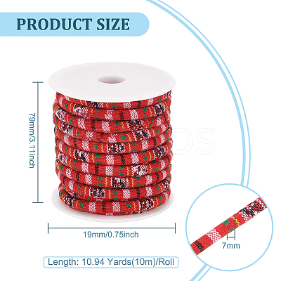 10M Ethnic Style Nylon Braided String NWIR-BC0001-02B-1