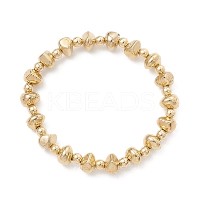 3Pcs CCB Plastic Beads Stretch Bracelets for Women BJEW-JB13242-1