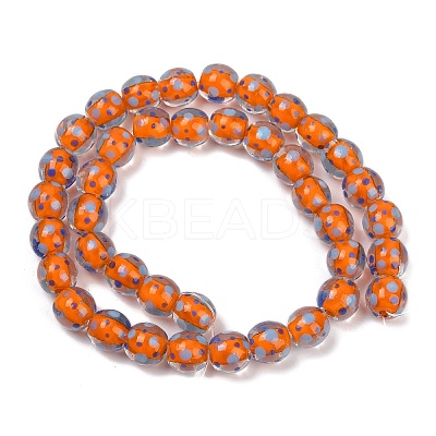 Handmade Lamword Beads Strands LAMP-P069-01A-03-1