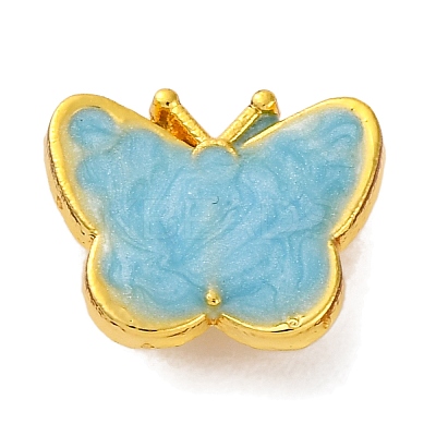 Rack Plating Brass Pendants With ABS Imitation pearls KK-S406-06A-1