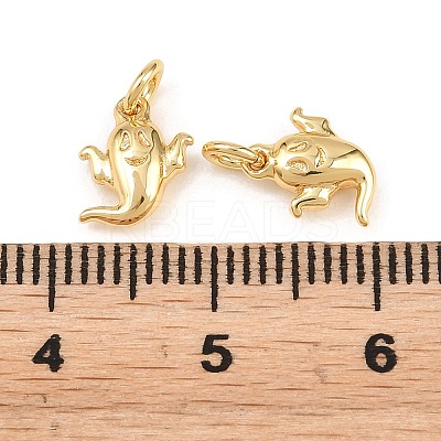 Halloween Brass Charms KK-H292-03G-1