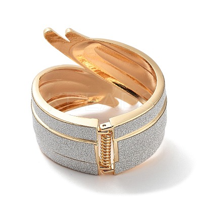 Sparkle Wings Wrap Alloy Cuff Bangles BJEW-C058-05G-02-1