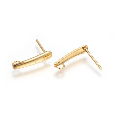 304 Stainless Steel Stud Earrings Findings LS-X-STAS-P227-35G-1