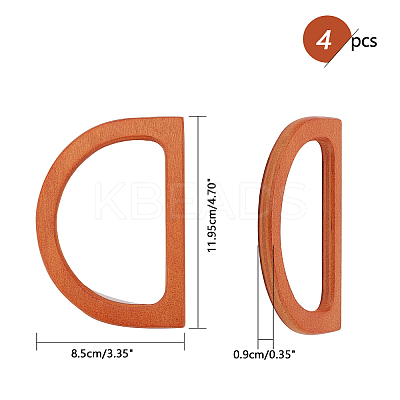 Wooden D Shape Handles Replacement FIND-PH0015-91-WH-1