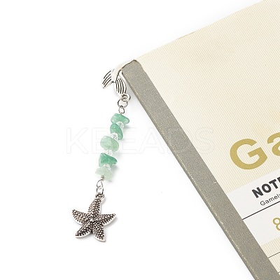 Alloy Mermaid Bookmarks AJEW-JK00186-1