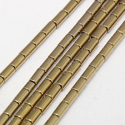 Electroplate Non-magnetic Synthetic Hematite Beads Strands G-J162-B-01-1