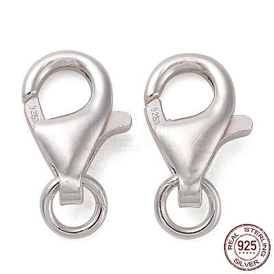 925 Sterling Silver Lobster Claw Clasps STER-K167-074C-S-1