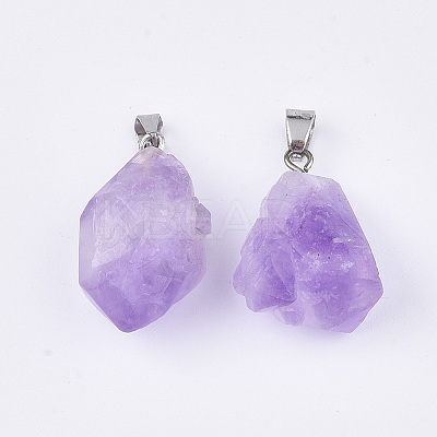 Natural Amethyst Pendants LS-G-S349-05-1