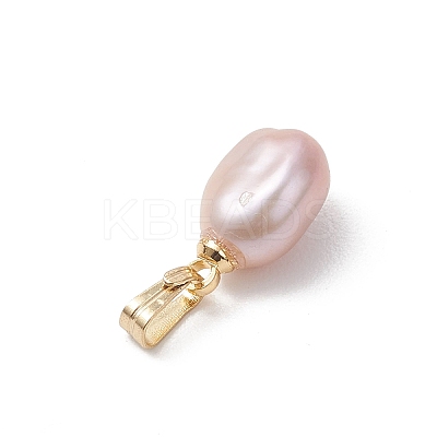 Natural Cultured Freshwater Pearl Potato Charms PALLOY-JF04844-1