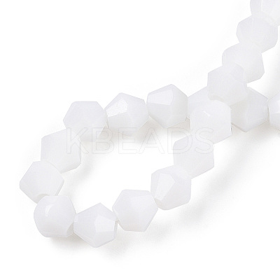 Opaque Solid Color Imitation Jade Glass Beads Strands LS-EGLA-A039-P6mm-D15-1