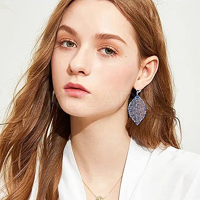 DIY Flower Drop Earring Making Kit DIY-SZ0008-53-1