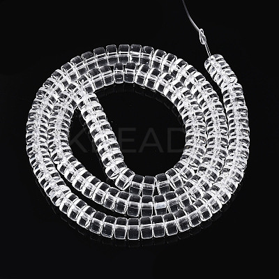 Transparent Glass Beads Strands LS-GLAA-N028-3x6mm-01-1
