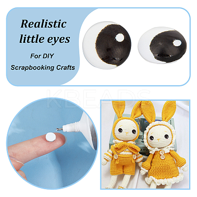 144Pcs 24 Style Glass Doll Craft Eyes Cabochons DIY-OC0011-83A-1