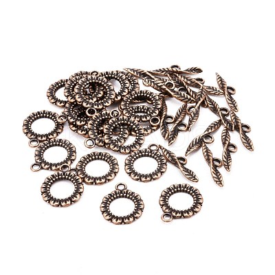 Tibetan Style Toggle Clasps RLF11359Y-NF-1