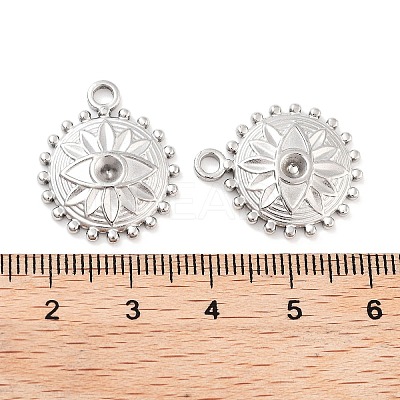 Non-Tarnish 304 Stainless Steel Pendant Rhinestone Settings LS-STAS-P364-02P-1