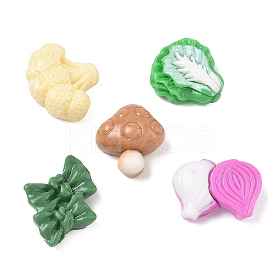 Opaque Resin Imitation Vegetable Cabochons RE-CBAE4BE-01-1