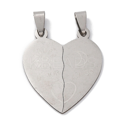201 Stainless Steel Pendants STAS-Q342-43P-1