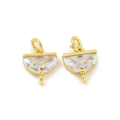 Brass with Clear Cubic Zirconia Pendant Bail KK-G490-05G-1